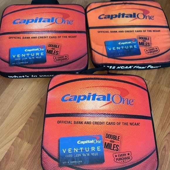 Capital One NCAA women’s Final Four Seat cushions with handle Set of 3 - Picture 5 of 9